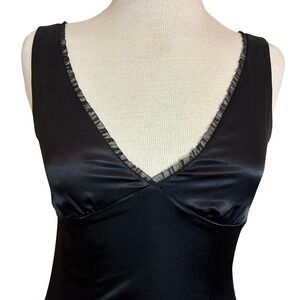 Chic Star Slip Size 36 Bust Black Sexy Starlet WhimsiGoth Goth Vamp Coquette